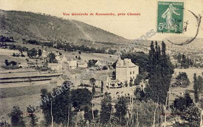 Carte postale ancienne Ressouches — Chanac (Lozère)