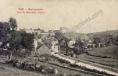 Carte postale ancienne Serverette — Serverette (Lozère)