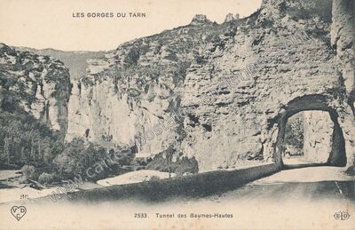 Carte postale ancienne Les Baumes Hautes — Saint-Georges-de-Lévéjac (Lozère)