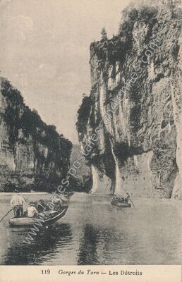 Carte postale ancienne Les Detroits — Saint-Georges-de-Lévéjac (Lozère)