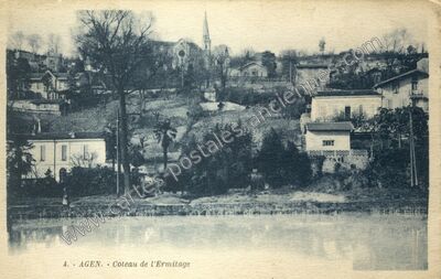 Carte postale ancienne Coteau de l'Ermitage — Agen (Lot-et-Garonne)