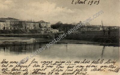 Carte postale ancienne Vue générale — Marmande (Lot-et-Garonne)
