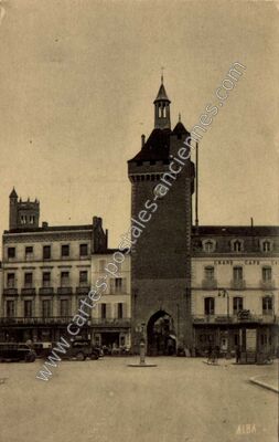 Carte postale ancienne Grand Café — Villeneuve-sur-Lot (Lot-et-Garonne)