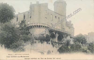Carte postale ancienne Chateau de Duras — Duras (Lot-et-Garonne)
