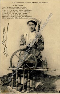 Carte postale ancienne Chanson de Jean Rameau — Non Localisée (Loiret)