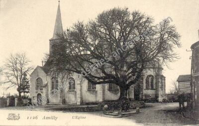 Carte postale ancienne L'Eglise — Amilly (Loiret)