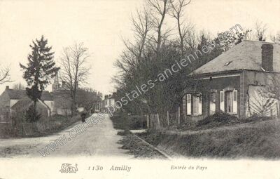 Carte postale ancienne Entrée du Pays — Amilly (Loiret)