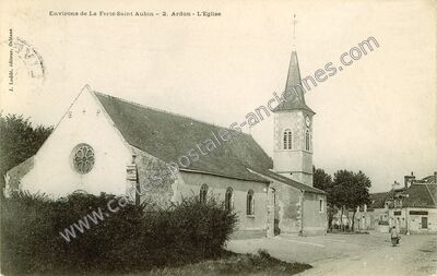 Carte postale ancienne L'Eglise — Ardon (Loiret)