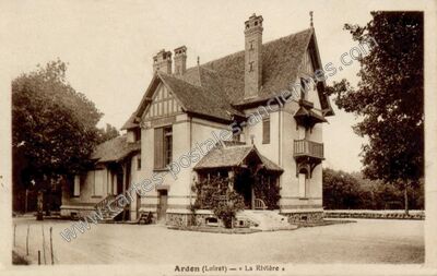 Carte postale ancienne La Rivière — Ardon (Loiret)