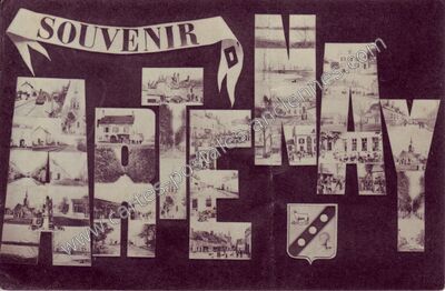 Carte postale ancienne Souvenir — Artenay (Loiret)