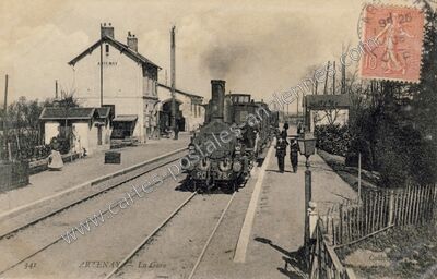 Carte postale ancienne La Gare — Artenay (Loiret)