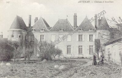 Carte postale ancienne Auvilliers — Artenay (Loiret)