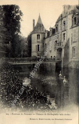 Carte postale ancienne Chateau de Rocheplatte — Aulnay-la-Rivière (Loiret)