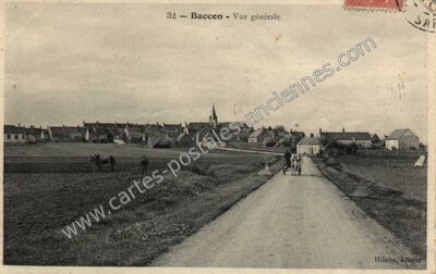 Carte postale ancienne Vue générale — Baccon (Loiret)