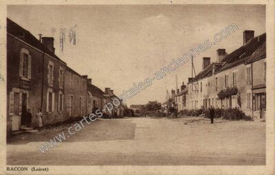 Carte postale ancienne Baccon — Baccon (Loiret)