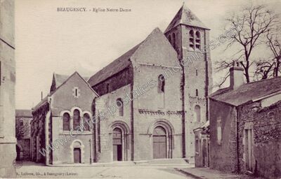Carte postale ancienne Eglise Notre-Dame — Beaugency (Loiret)