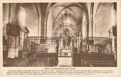 Carte postale ancienne Eglise de Beaulieu-sur-Loire — Beaulieu-sur-Loire (Loiret)