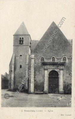 Carte postale ancienne Beaulieu — Beaulieu-sur-Loire (Loiret)