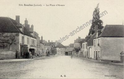 Carte postale ancienne Beaulieu — Beaulieu-sur-Loire (Loiret)