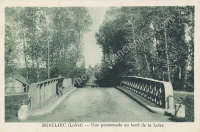 Carte postale ancienne Beaulieu — Beaulieu-sur-Loire (Loiret)