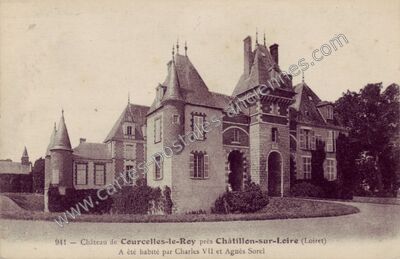 Carte postale ancienne Courcelles le Roy — Beaulieu-sur-Loire (Loiret)