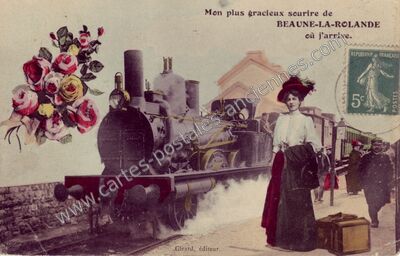 Carte postale ancienne Beaune la Rolande — Beaune-la-Rolande (Loiret)