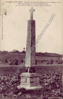 Carte postale ancienne Bataille de Beaune-la-Rolande — Beaune-la-Rolande (Loiret)