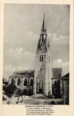 Carte postale ancienne Beaune la Rolande — Beaune-la-Rolande (Loiret)