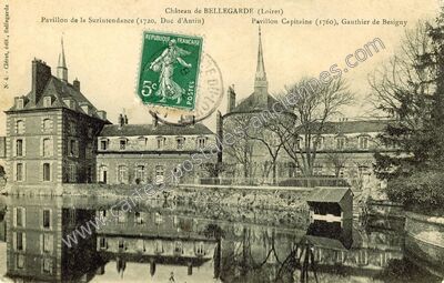 Carte postale ancienne Château de BELLEGARDE — Bellegarde (Loiret)