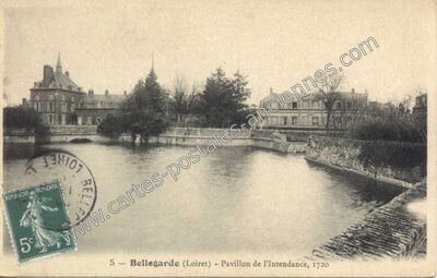 Carte postale ancienne Pavillon de l'Intendance — Bellegarde (Loiret)