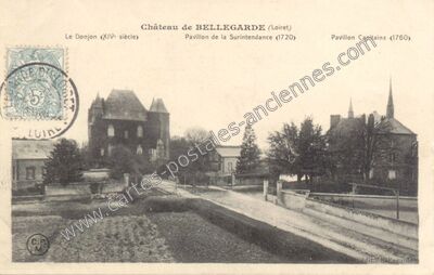 Carte postale ancienne Château de Bellegarde — Bellegarde (Loiret)