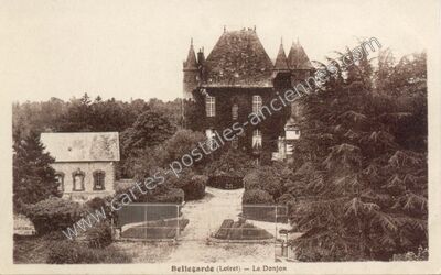 Carte postale ancienne Le Donjon — Bellegarde (Loiret)