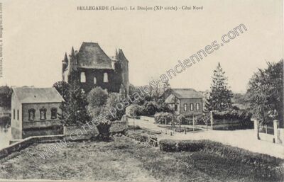 Carte postale ancienne Le Donjon (XIe siècle) - Côté Nord — Bellegarde (Loiret)