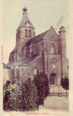 Carte postale ancienne L'Eglise — Boiscommun (Loiret)
