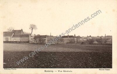 Carte postale ancienne Vue Générale — Bondaroy (Loiret)