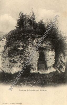 Carte postale ancienne Grotte St Gregoire — Bondaroy (Loiret)
