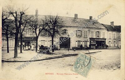 Carte postale ancienne Maisons PAILLARD Frères — Boynes (Loiret)