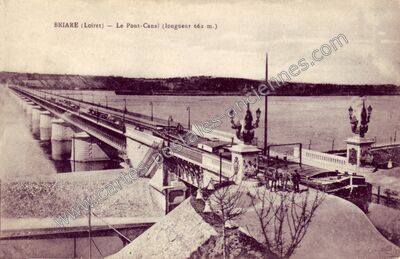 Carte postale ancienne Le Pont-Canal (longueur 662 m.) — Briare (Loiret)