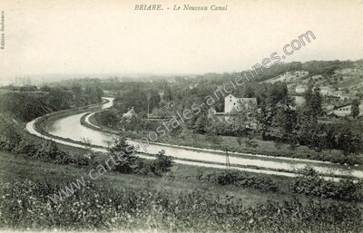 Carte postale ancienne Le Nouveau Canal — Briare (Loiret)