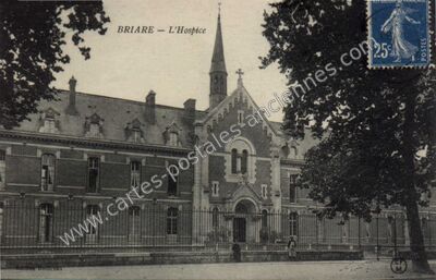 Carte postale ancienne L'Hospice — Briare (Loiret)