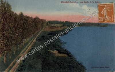 Carte postale ancienne Les Bords de la Loire — Briare (Loiret)