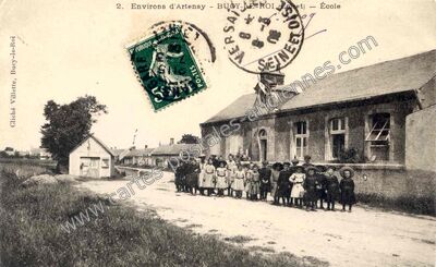 Carte postale ancienne Environs d'Artenay - BUGY-LE-ROI - École — Bucy-le-Roi (Loiret)