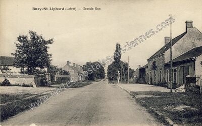 Carte postale ancienne Grande Rue — Bucy-Saint-Liphard (Loiret)