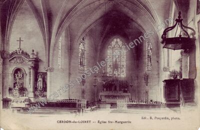 Carte postale ancienne Cerdon du Loiret — Cerdon (Loiret)