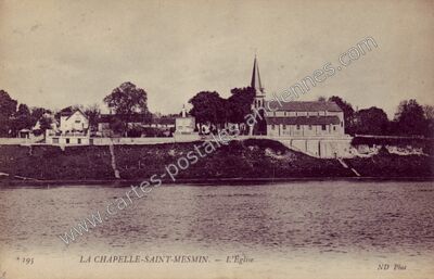 Carte postale ancienne L'Église — La Chapelle-Saint-Mesmin (Loiret)