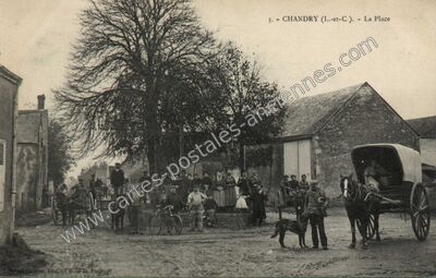 Carte postale ancienne Chandry — Charsonville (Loiret)