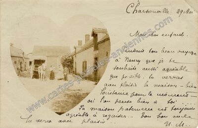 Carte postale ancienne Charsonville — Charsonville (Loiret)