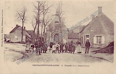 Carte postale ancienne Chapelle de la Bonne-Dame — Châteauneuf-sur-Loire (Loiret)