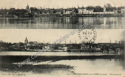 Carte postale ancienne Vue générale — Châteauneuf-sur-Loire (Loiret)