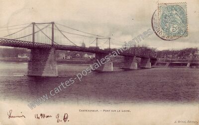 Carte postale ancienne Chateauneuf — Châteauneuf-sur-Loire (Loiret)